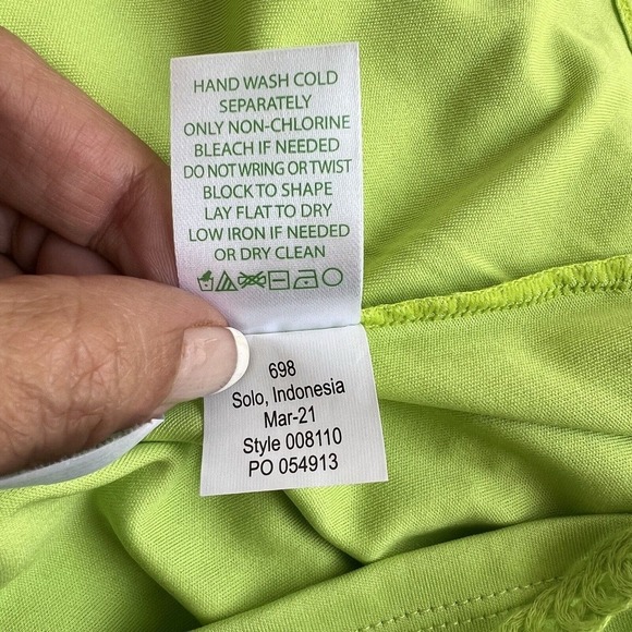 NEW $298 Lilly Pulitzer Siesta Shift Dress Matcha Green Knit Battenburg Lace Sz6 - Picture 9 of 12